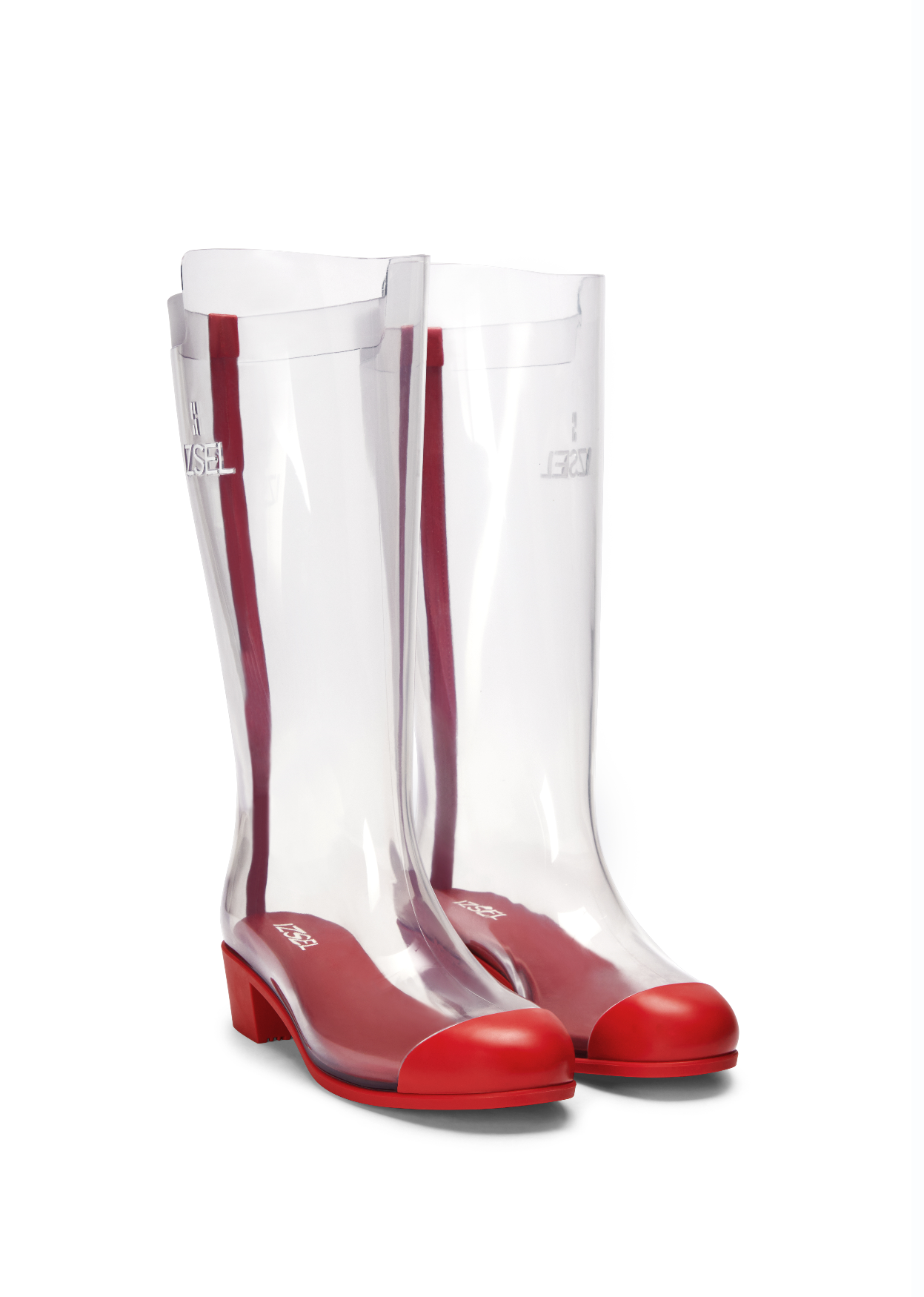 Clear rubber rain boots hotsell