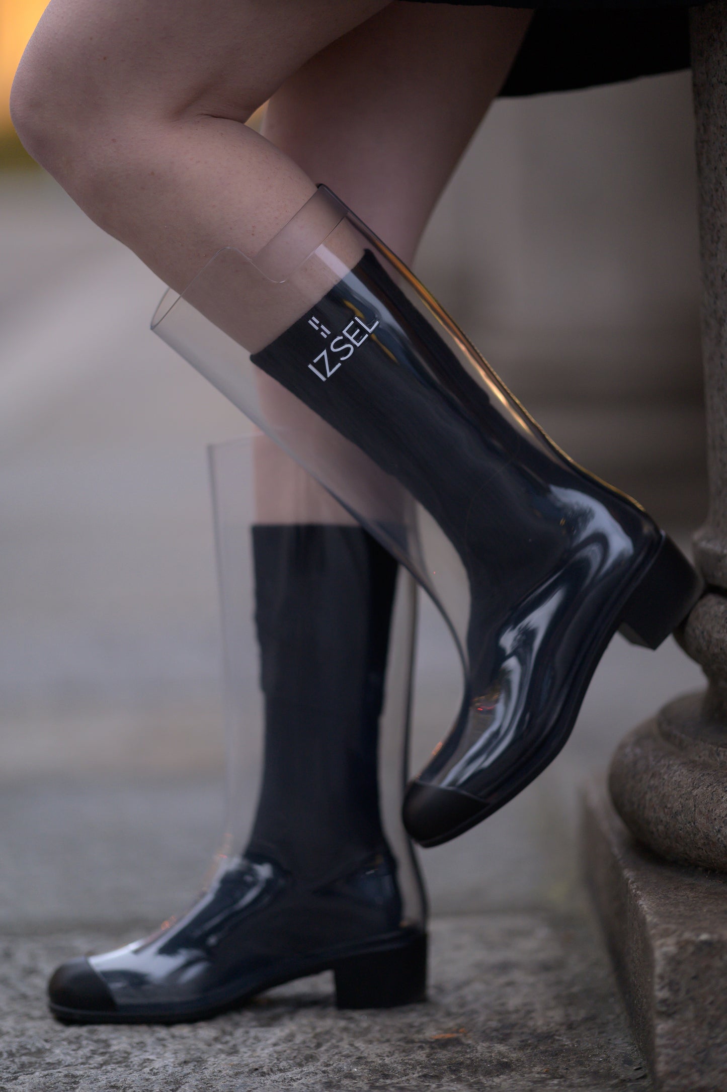 Cristallo Rain Boot - BLACK